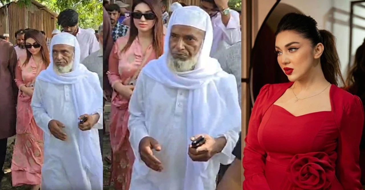নিজ খরচে বৃদ্ধ রইস উদ্দিনকে ওমরায় পাঠালেন অপু বিশ্বাস, ফিরে এসে হাজির তার গ্রামে – লাইভে দেখা গেল অপুর মানবিক দৃষ্টি