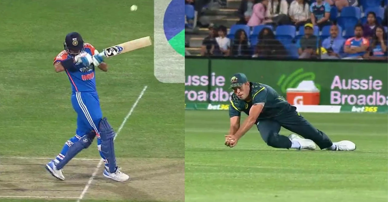 হোবার্টে অক্ষর প্যাটেলকে আউট করতে জেভিয়ার বার্টলেটের অবিশ্বাস্য ক্যাচ!