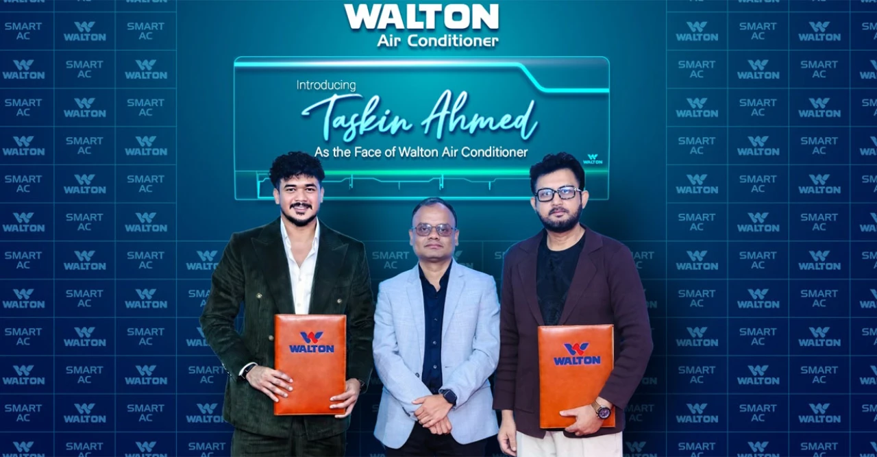 দেশের নাম্বার ওয়ান এসি ব্র্যান্ড ওয়ালটনের সঙ্গে যুক্ত হলেন নাম্বার ওয়ান পেসার তাসকিন আহমেদ
