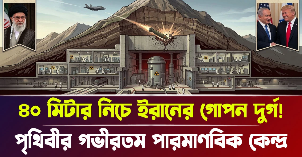 বিশ্বের গভীরতম পারমাণবিক কেন্দ্র! ৪০ মিটার নিচে ইরানের গোপন দুর্গ!