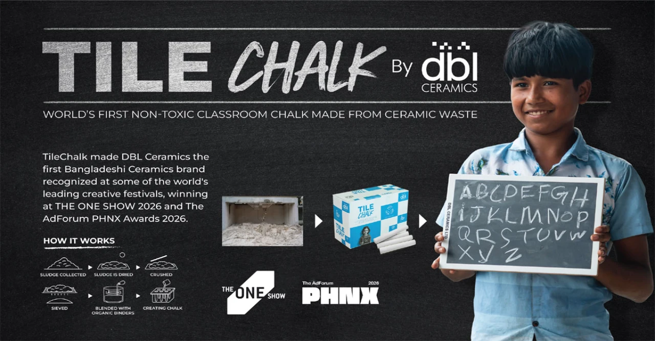 DBL Ceramics Earns Global Recognition as TileChalk Wins Dual Honors at The One Show 2026