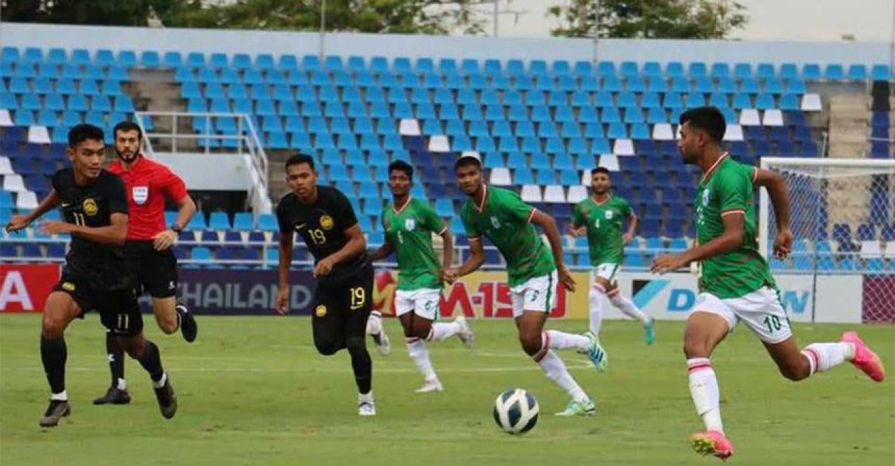 এএফসি ফুটবল চ্যাম্পিয়নশিপে মালয়েশিয়ার কাছে হেরে গেলো বাংলাদেশ