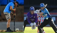 "পিচে বল গুঁড়ো! স্ট্রোলার চেপে গেল বল, এবার খেলা বন্ধ, ক্রিকেট বিশ্ব হতবাক!"