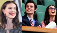 Millie Bobby Brown Playfully Trolls Co-Star Louis Partridge With Olivia Rodrigo Lyric References During Press Tour