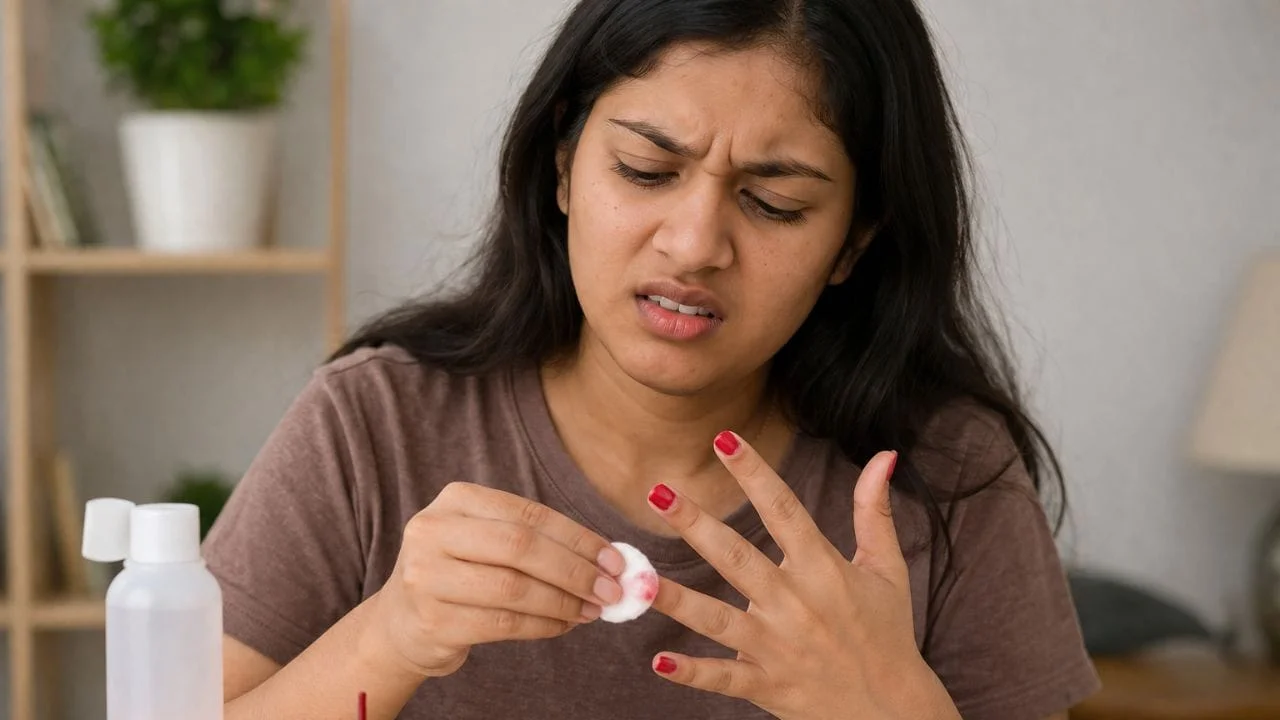 No need for remover, nail polish will come off in seconds with this home trick