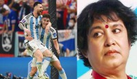 পেনাল্টি গোল খুব কৃতিত্বের নয়’, মেসিকে খোঁচা তসলিমার