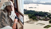 বন্যাকবলিত এলাকা পরিদর্শন শেষে সিলেট সার্কিট হাউসে প্রধানমন্ত্রী