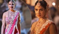 ৩০ কেজি ওজনের শাড়ি পরে ৭দিন শুটিং করেছেন সামান্থা