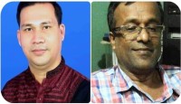 রামগড় কেন্দ্রীয় কালীবাড়ি পরিচালনা পর্ষদের সভাপতি বিশ্ব ত্রিপুরা, শুভাশীষ সম্পাদক